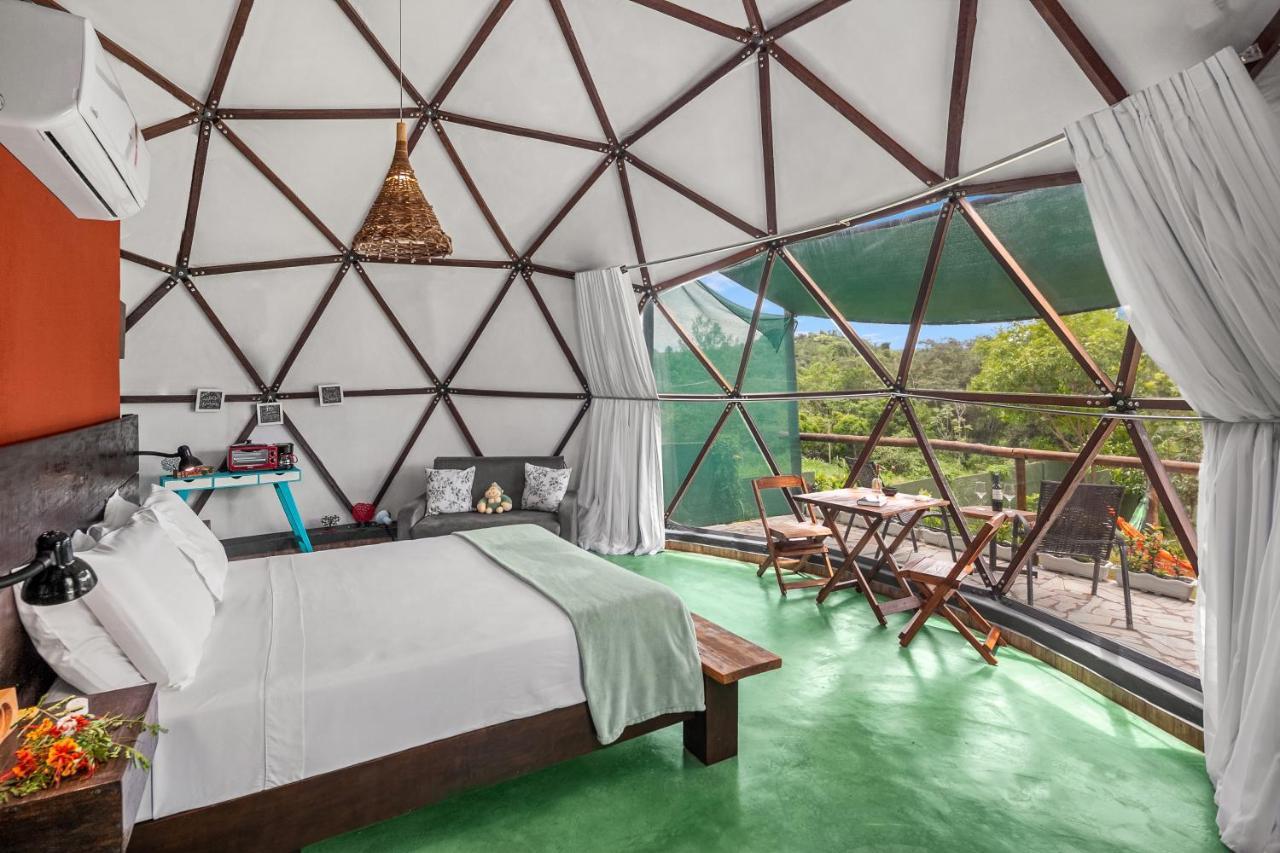 Glamping Serra Da Canastra - Casinha De Hortela - Domo Embauba เดลฟีโนโปลิส ภายนอก รูปภาพ